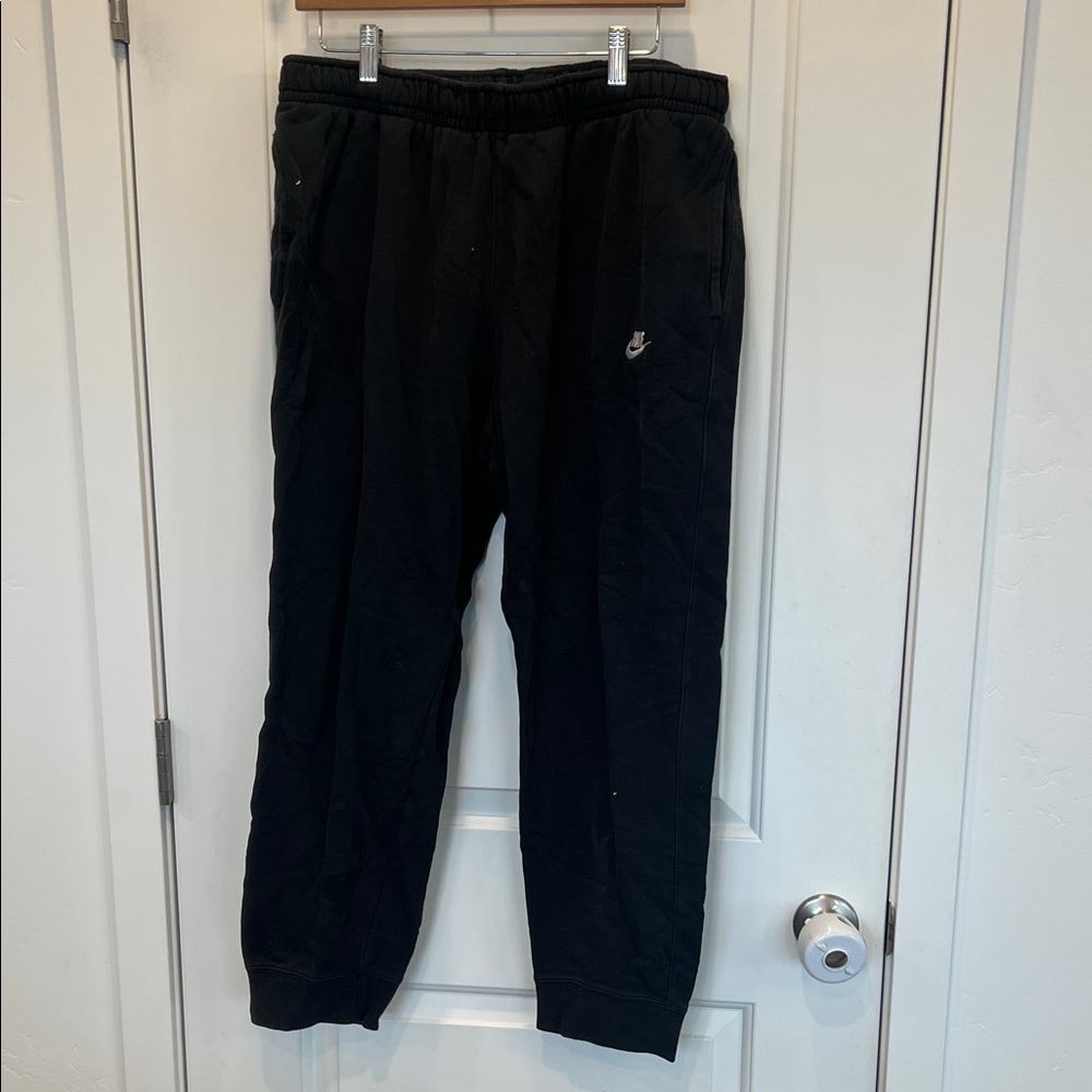 NIKE Men's Athletic Club Jogger Fleece Pants Size XXL In Black